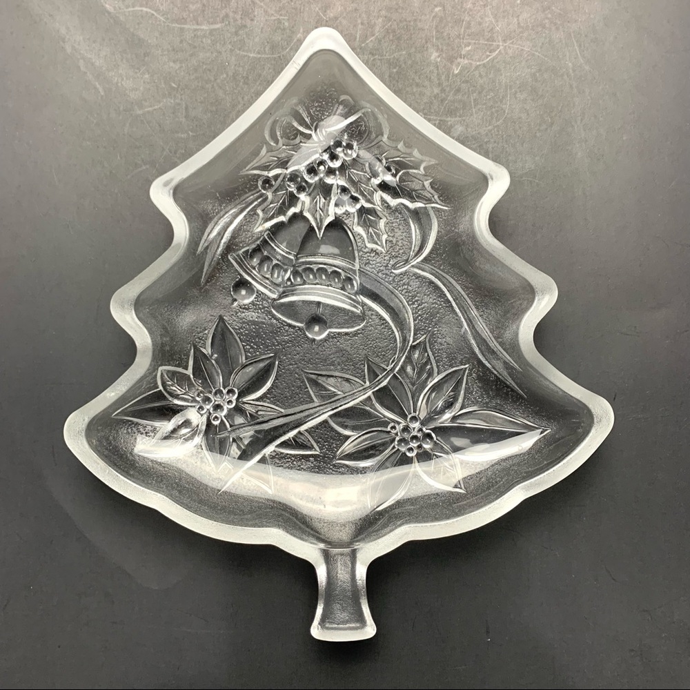 Home Beautiful Happy Holidays Christmas tree server/candy dish